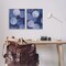Stupell Industries Abstract Blue Purple Circle Bubbles 2 pc Framed Giclee Wall Art Set Design by Grace Popp